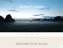 Tablet Screenshot of mothersrealm.com